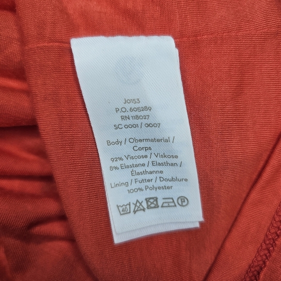 Boden Michaela Jersey Ruffle 3/4 Sleeve Dress in Rosehip Daisy Ditsy US Size 8 - Picture 12 of 16